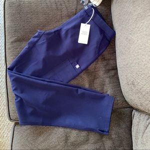 Navy Blue Straight Leg Figs